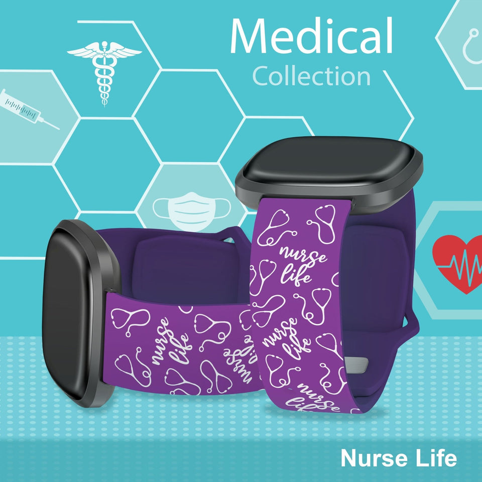 Nursing HD Fitbit Versa 3 and Sense 1 Watch Band - Wear with style