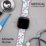 Nursing HD Fitbit Versa 3 and Sense 1 Watch Band - Wear with style