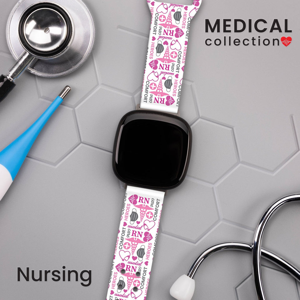 Nursing HD Fitbit Versa 3 and Sense 1 Watch Band - Wear with style
