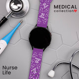 Nursing HD Watchband for Samsung, Garmin, Fossil, and More for Samsung, Garmin, Fossil, and More - Wear with style