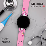 Nursing HD Watchband for Samsung, Garmin, Fossil, and More for Samsung, Garmin, Fossil, and More - Wear with style