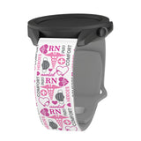 Nursing HD Watchband for Samsung, Garmin, Fossil, and More for Samsung, Garmin, Fossil, and More - Wear with style