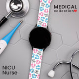 Nursing HD Watchband for Samsung, Garmin, Fossil, and More for Samsung, Garmin, Fossil, and More - Wear with style