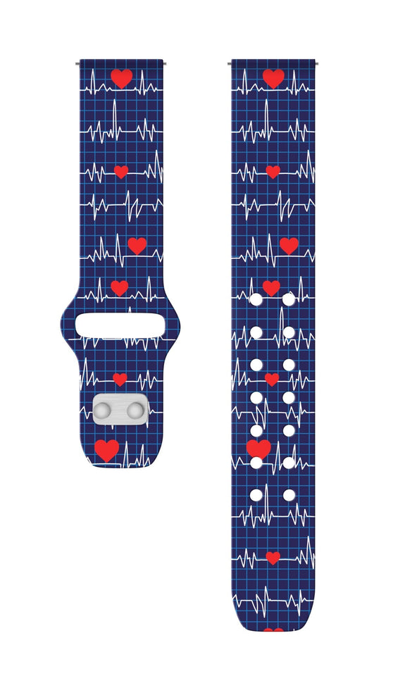 Nursing HD Watchband for Samsung, Garmin, Fossil, and More for Samsung, Garmin, Fossil, and More - Wear with style