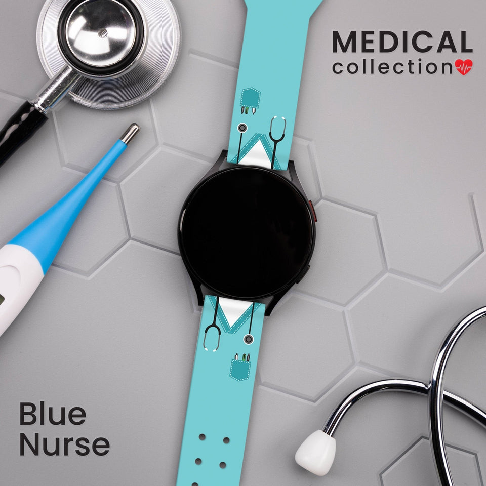 Nursing HD Watchband for Samsung, Garmin, Fossil, and More for Samsung, Garmin, Fossil, and More - Wear with style