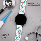 Nursing HD Watchband for Samsung, Garmin, Fossil, and More for Samsung, Garmin, Fossil, and More - Wear with style