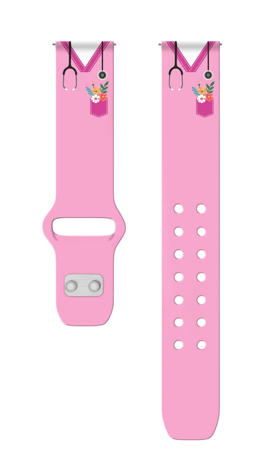 Nursing HD Watchband for Samsung, Garmin, Fossil, and More for Samsung, Garmin, Fossil, and More - Wear with style