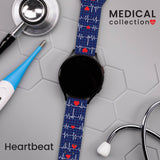 Nursing HD Watchband for Samsung, Garmin, Fossil, and More for Samsung, Garmin, Fossil, and More - Wear with style