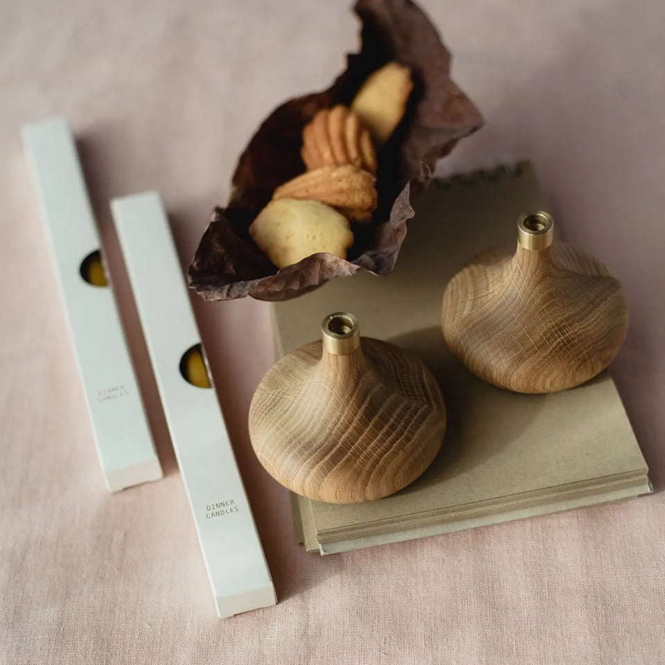 Oak Candle Holder