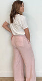 Ocean Breeze Linen Blend Pants-White Clay - Wear with style