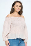 Off Shoulder Long Sleeve Top - Wear with style