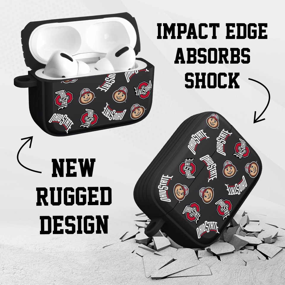 Ohio State Buckeyes HDX Apple AirPods Pro 1 & 2 Case Cover - Wear with style