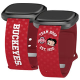 Ohio State Buckeyes X Betty Boop HD Fitbit Versa 3 & Sense Watch Band - Wear with style