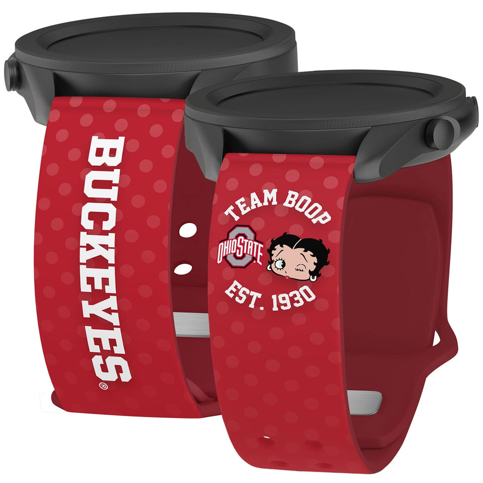 Ohio State Buckeyes X Betty Boop HD Watchband for Samsung, Garmin, Fossil, and More - Wear with style