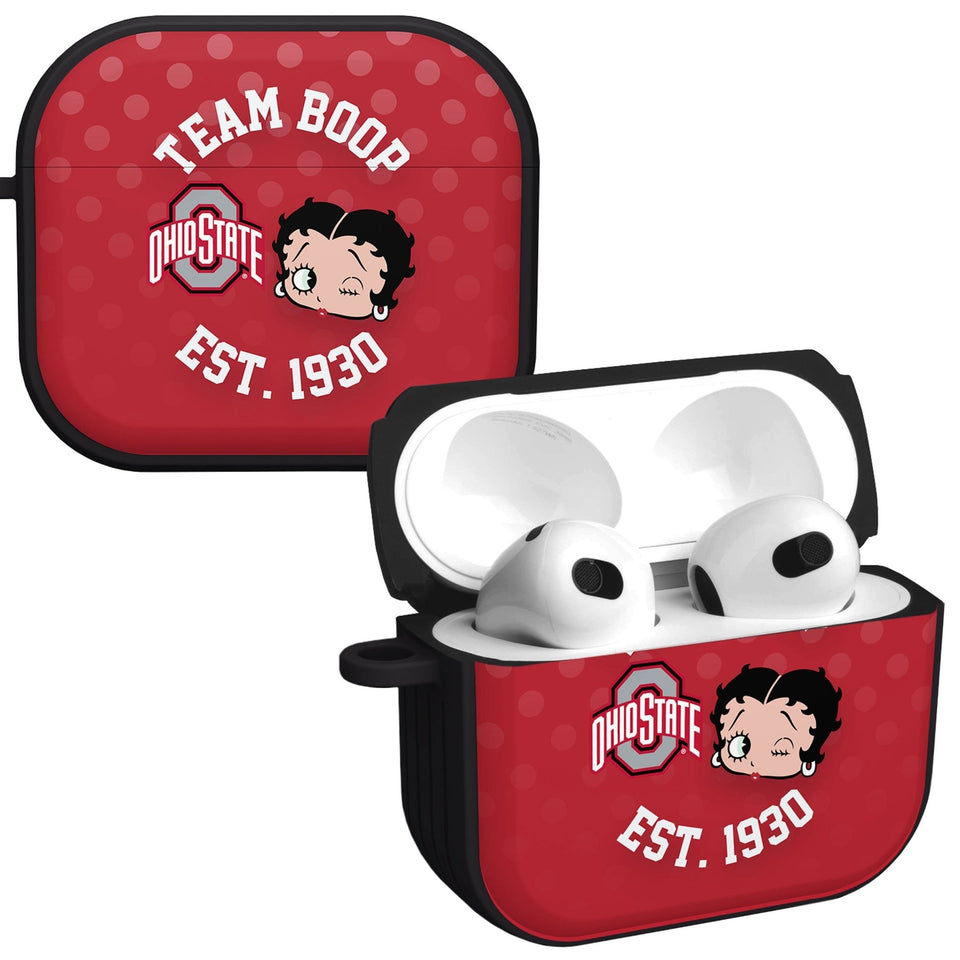 Ohio State Buckeyes X Betty Boop HDX Apple AirPods Gen 3 Case Cover - Wear with style