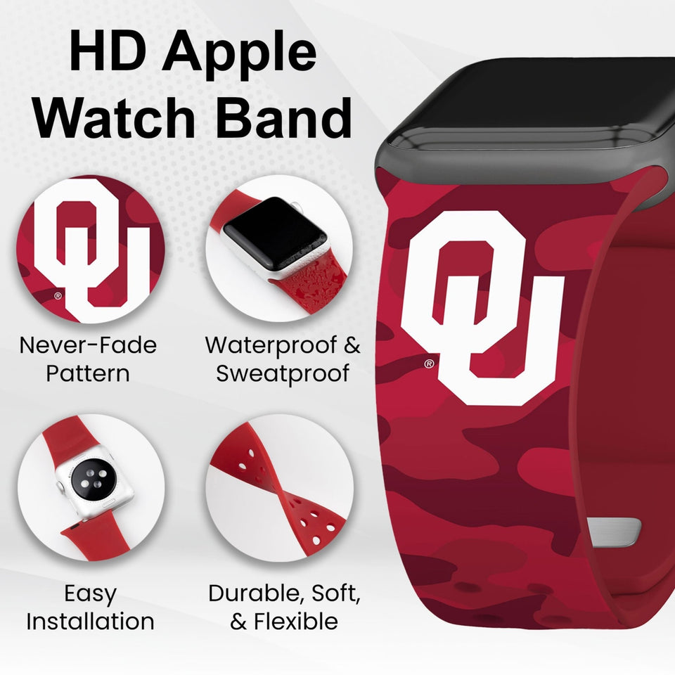 Oklahoma Sooners HD Apple Watch Band - Wear with style