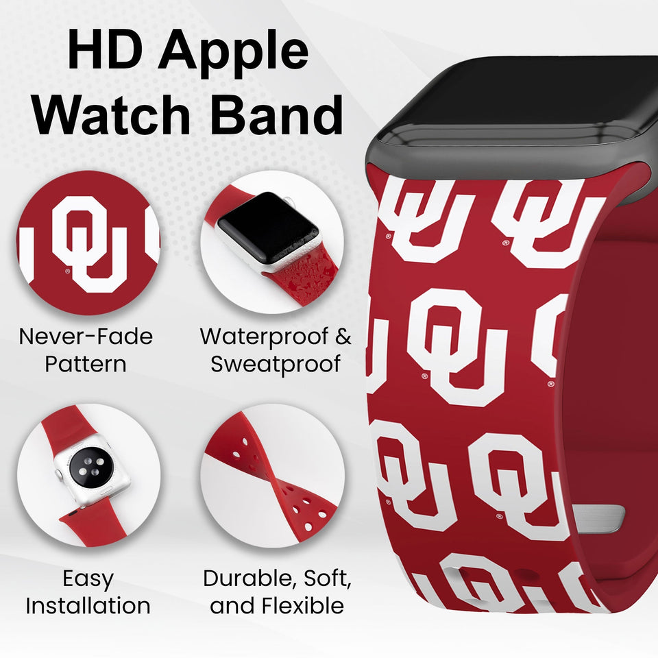 Oklahoma Sooners HD Apple Watch Band - Wear with style