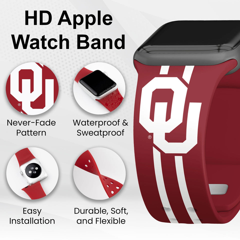 Oklahoma Sooners HD Apple Watch Band - Wear with style