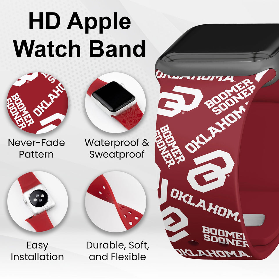 Oklahoma Sooners HD Apple Watch Band - Wear with style