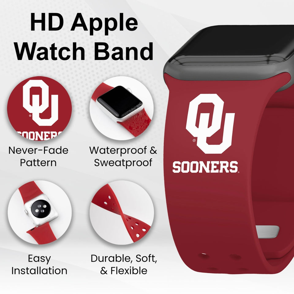 Oklahoma Sooners HD Apple Watch Band - Wear with style