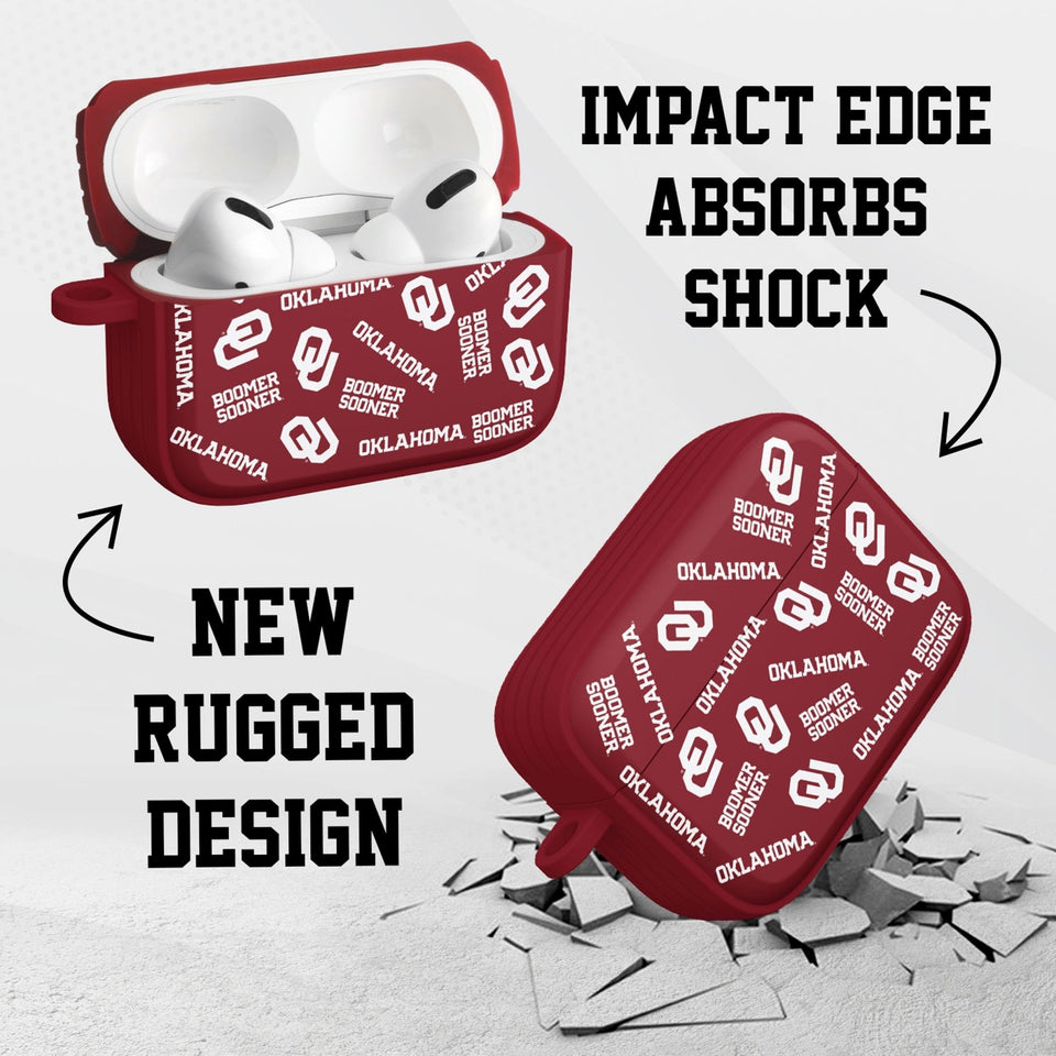 Oklahoma Sooners HDX Apple Airpods Pro 1 & 2 Case Cover - Wear with style