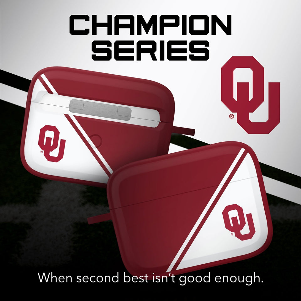 Oklahoma Sooners HDX Champion Series Apple AirPods Pro 1 & 2 Case Cover - Wear with style