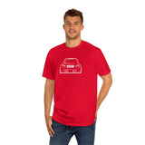 OMGBCKY White Coupe Silhouette Tee - Unisex American Apparel Classic T-Shirt - Wear with style