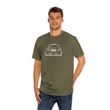 OMGBCKY White Coupe Silhouette Tee - Unisex American Apparel Classic T-Shirt - Wear with style