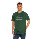 OMGBCKY White Coupe Silhouette Tee - Unisex American Apparel Classic T-Shirt - Wear with style