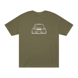 OMGBCKY White Coupe Silhouette Tee - Unisex American Apparel Classic T-Shirt - Wear with style