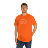 OMGBCKY White Coupe Silhouette Tee - Unisex American Apparel Classic T-Shirt - Wear with style