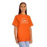 OMGBCKY White Coupe Silhouette Tee - Unisex American Apparel Classic T-Shirt - Wear with style