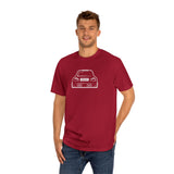 OMGBCKY White Coupe Silhouette Tee - Unisex American Apparel Classic T-Shirt - Wear with style