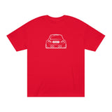 OMGBCKY White Coupe Silhouette Tee - Unisex American Apparel Classic T-Shirt - Wear with style