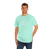 OMGBCKY White Coupe Silhouette Tee - Unisex American Apparel Classic T-Shirt - Wear with style