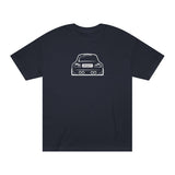OMGBCKY White Coupe Silhouette Tee - Unisex American Apparel Classic T-Shirt - Wear with style