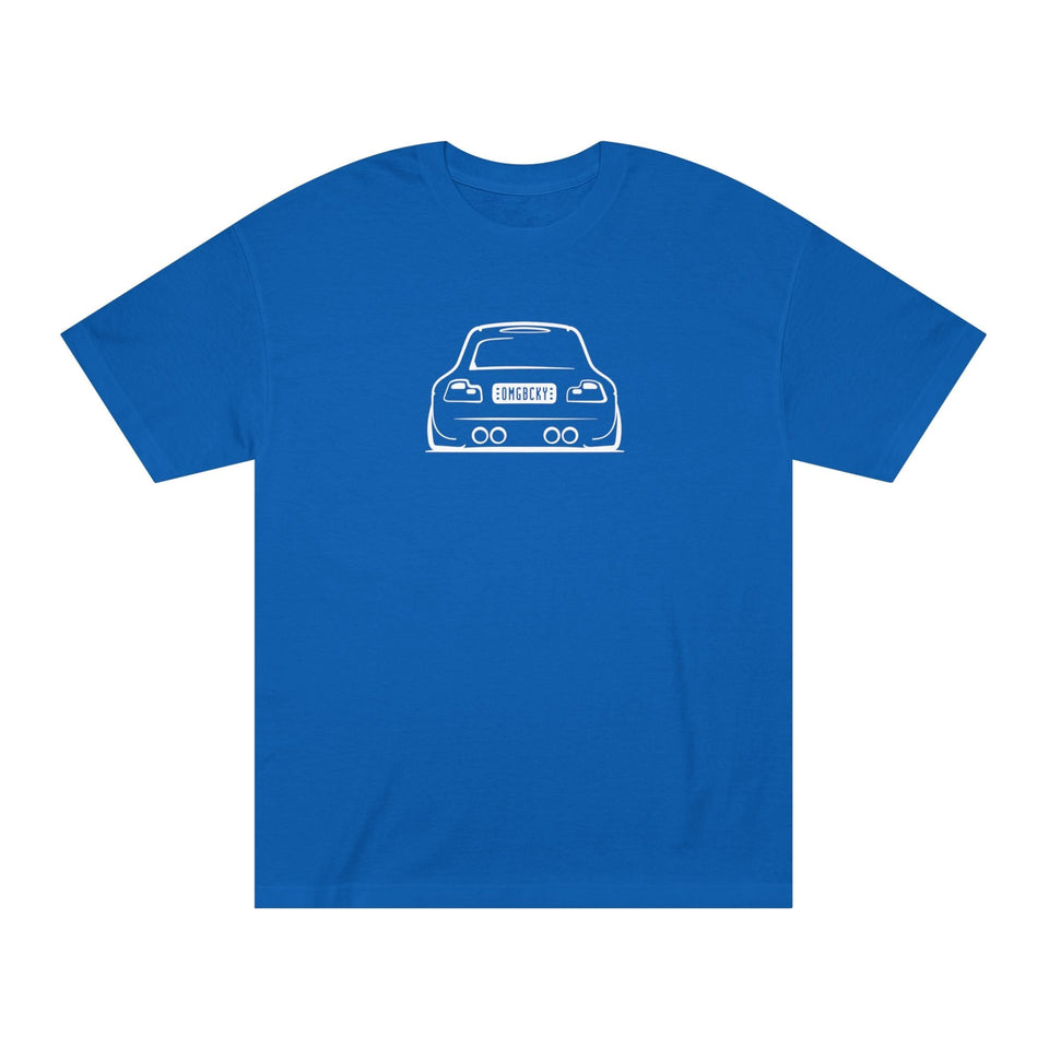 OMGBCKY White Coupe Silhouette Tee - Unisex American Apparel Classic T-Shirt - Wear with style