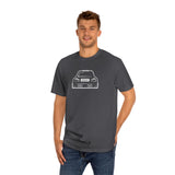 OMGBCKY White Coupe Silhouette Tee - Unisex American Apparel Classic T-Shirt - Wear with style
