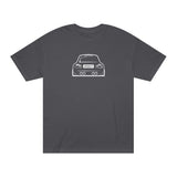 OMGBCKY White Coupe Silhouette Tee - Unisex American Apparel Classic T-Shirt - Wear with style