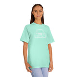 OMGBCKY White Coupe Silhouette Tee - Unisex American Apparel Classic T-Shirt - Wear with style