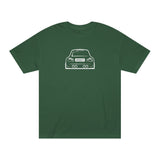 OMGBCKY White Coupe Silhouette Tee - Unisex American Apparel Classic T-Shirt - Wear with style