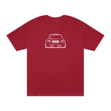 OMGBCKY White Coupe Silhouette Tee - Unisex American Apparel Classic T-Shirt - Wear with style