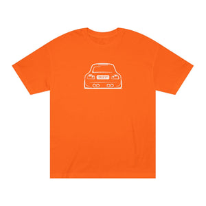 OMGBCKY White Coupe Silhouette Tee - Unisex American Apparel Classic T-Shirt - Wear with style