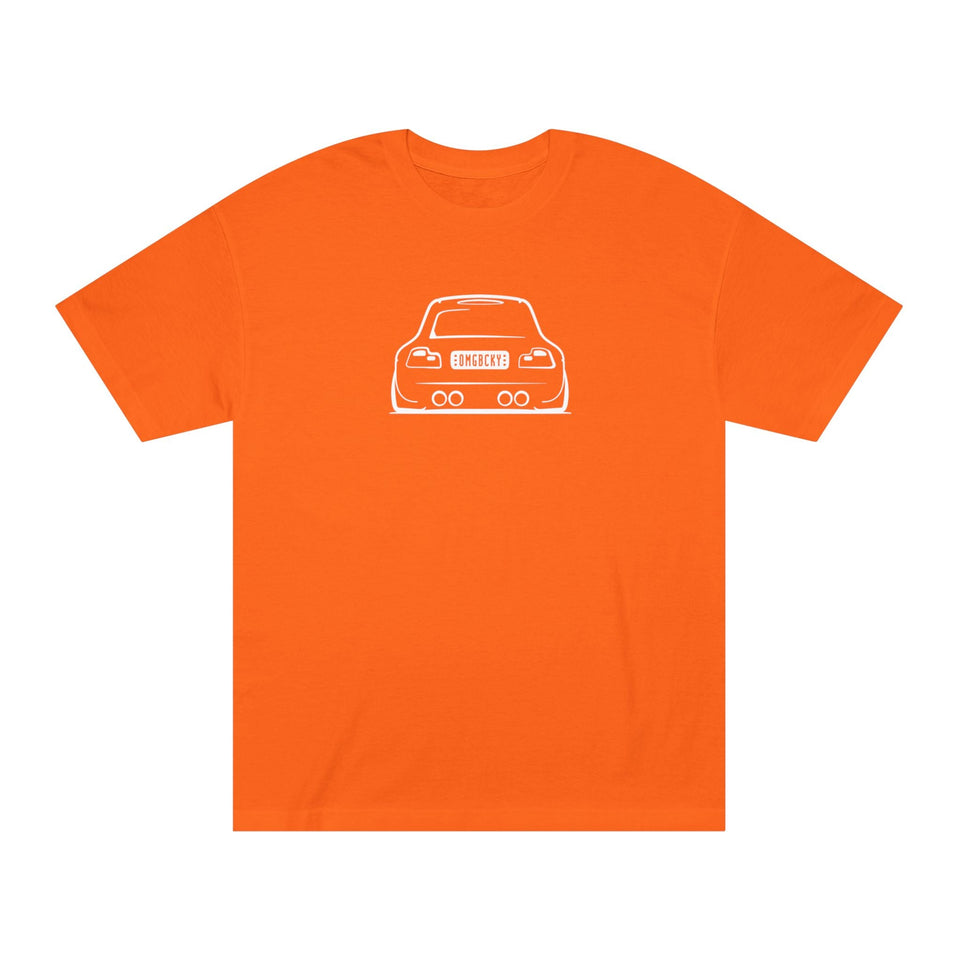 OMGBCKY White Coupe Silhouette Tee - Unisex American Apparel Classic T-Shirt - Wear with style