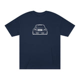 OMGBCKY White Coupe Silhouette Tee - Unisex American Apparel Classic T-Shirt - Wear with style