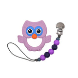 Owl Teether Set // Purple - Wear with style