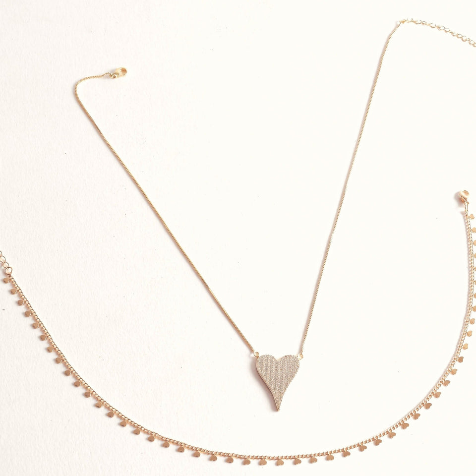 Pave Heart Set - Wear with style
