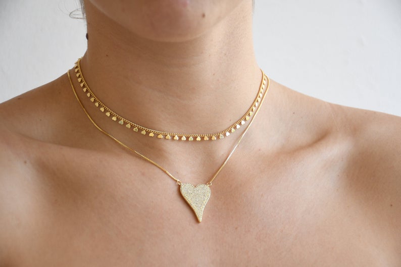 Pave Heart Set - Wear with style