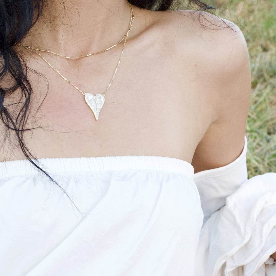 Pave Heart Set - Wear with style