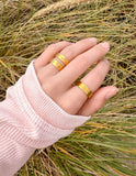 Peace Engraved Ring Set - Wear with style